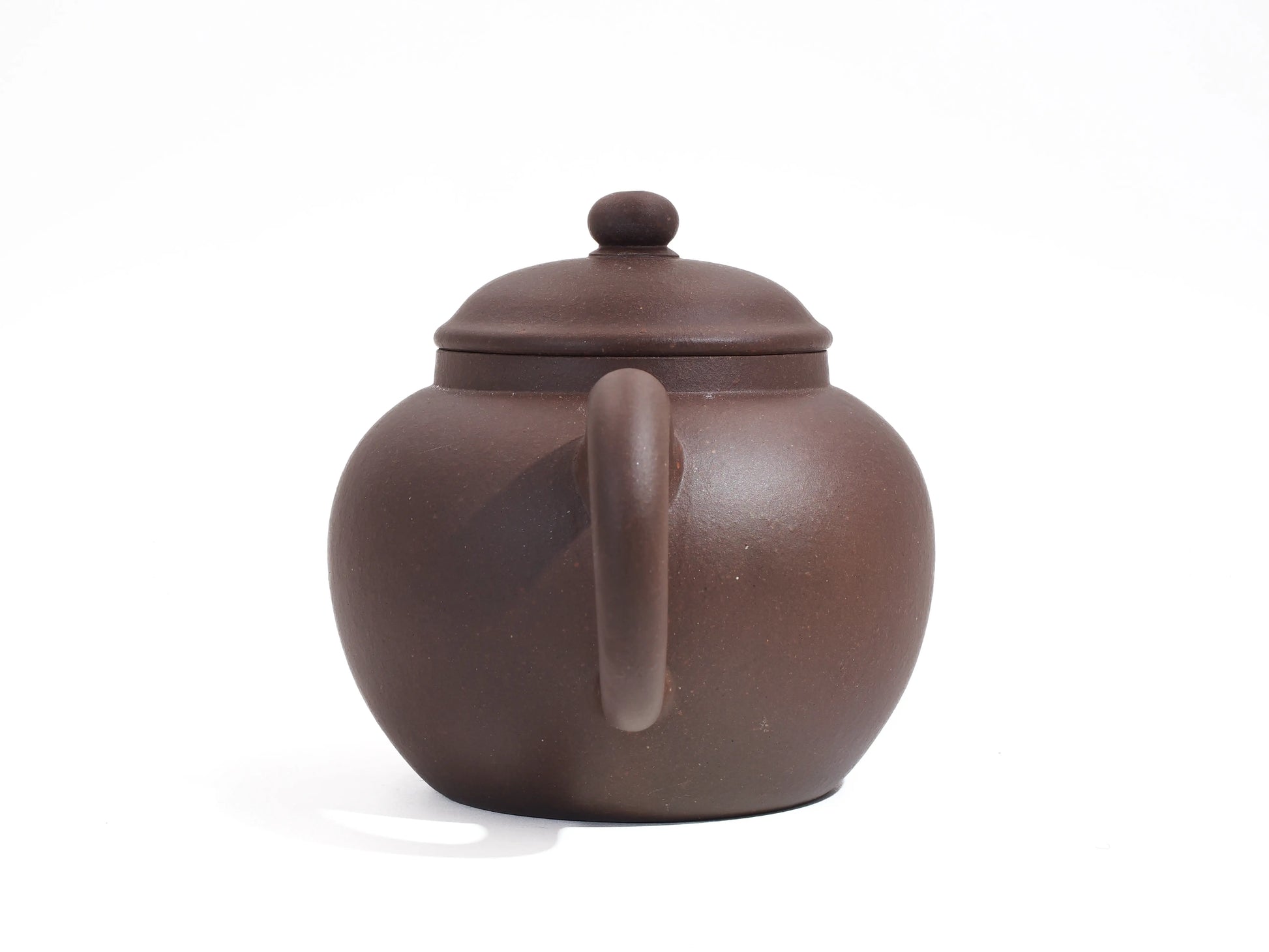 Back view of the Bronze Grade teapot, highlighting the comfortable handle loop.