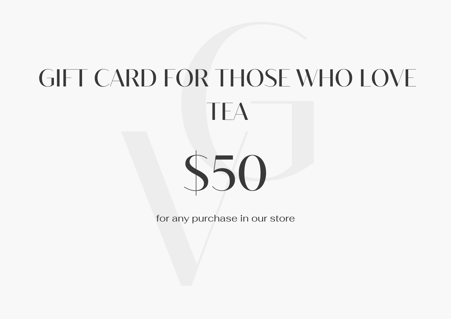 Brewing Happiness: Cha Zhi Ji Gift Card