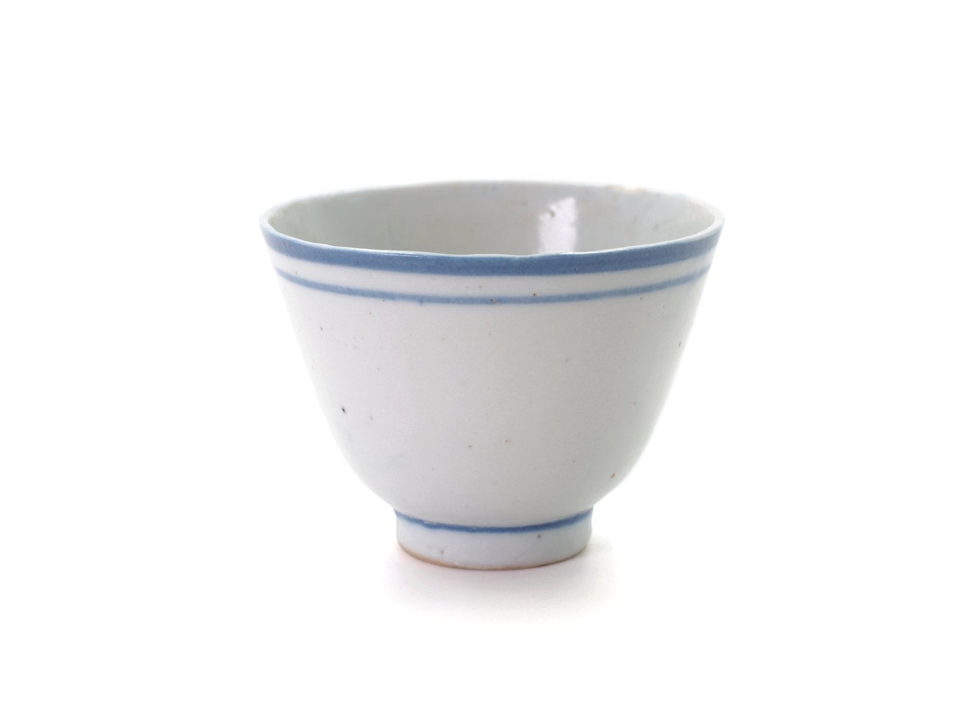 Late Qing Dynasty - Blue Line Cup (Large) - Cha Zhi Ji