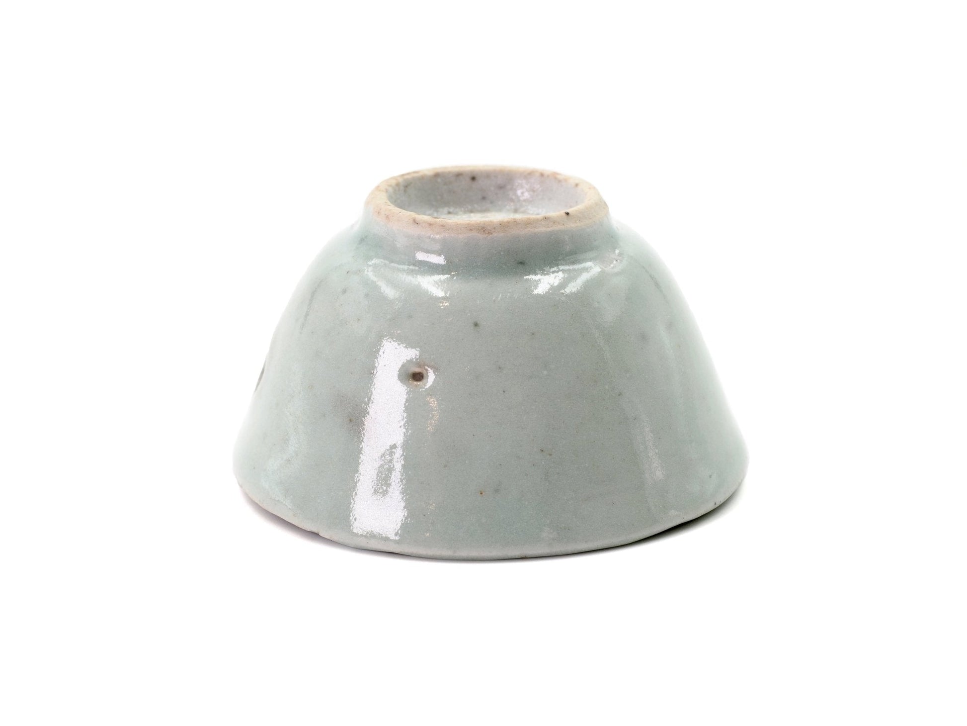 Mid-Qing Dynasty - Celadon Cup - Cha Zhi Ji